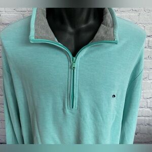 VINEYARD VINE men’s size 2XB teal blue 1/4 zip